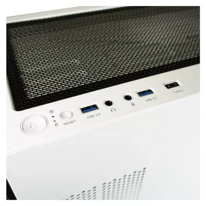 PC Case LC-Power Holo-1_X Midi Tower Valge