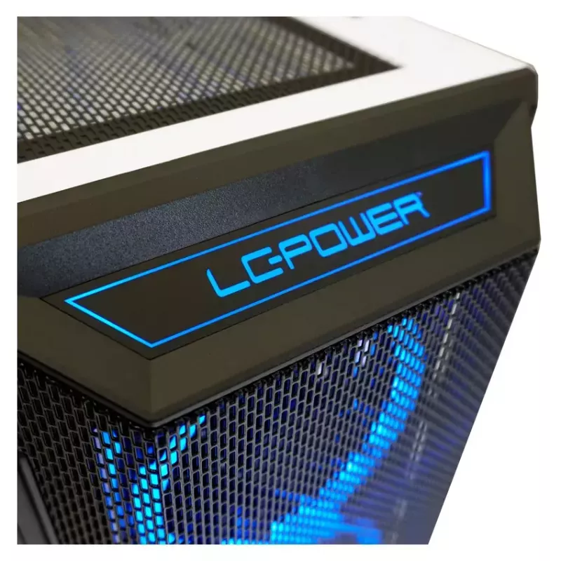PC Case LC-Power Holo-1_X Midi Tower Valge