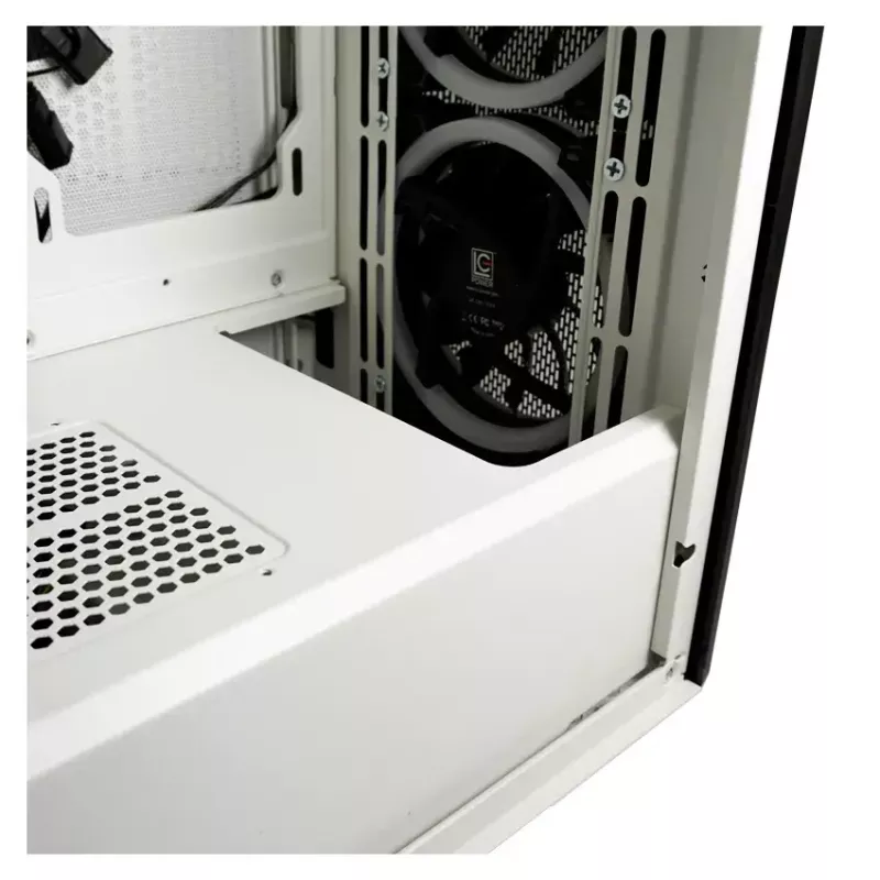 PC Case LC-Power Holo-1_X Midi Tower Valge