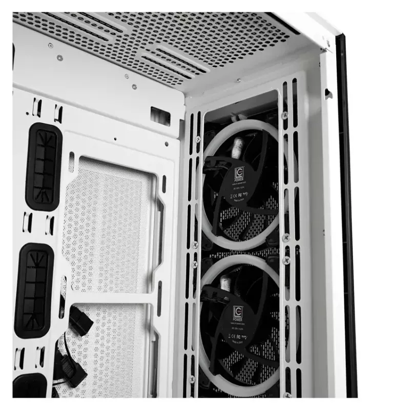 PC Case LC-Power Holo-1_X Midi Tower Valge