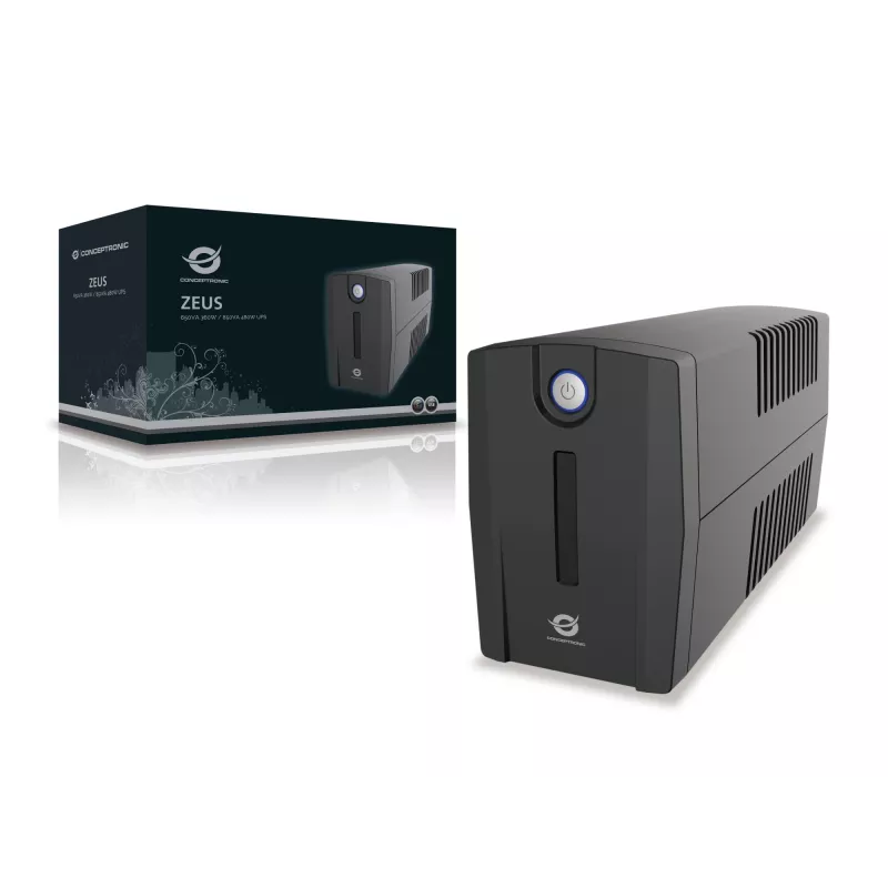 Conceptronic ZEUS 850VA 480W UPS, Schuko-pistikupesa, Line-Interactive, 0,85 kVA, 480 W, 220 V, 240 V, 220 V