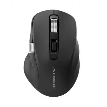 ALOGIC AMBT7KBK juhtmevaba hiir — Paremakäeline, RF + Bluetooth, 6400 DPI, 7 nuppu, must