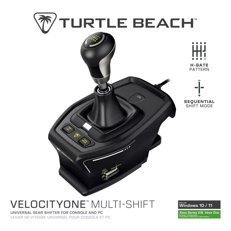 Turtle Beach VelocityOne Multi-Shift käiguvaheti TBS-0001-05 — ühildub lennu- ja võidusõidujuhtimisseadmetega