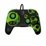 Mängupult PDP REMATCH juhtmega kontroller 1-Up hõõguv pimeduses Nintendo Switchile, USB, 3 m kaabel, D-pad, Kodu nupp, must/roheline