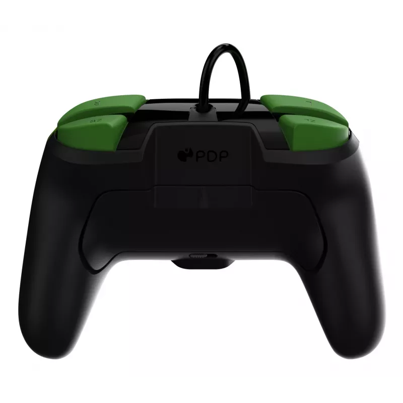 Mängupult PDP REMATCH juhtmega kontroller 1-Up hõõguv pimeduses Nintendo Switchile, USB, 3 m kaabel, D-pad, Kodu nupp, must/roheline