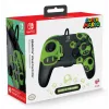 Mängupult PDP REMATCH juhtmega kontroller 1-Up hõõguv pimeduses Nintendo Switchile, USB, 3 m kaabel, D-pad, Kodu nupp, must/roheline