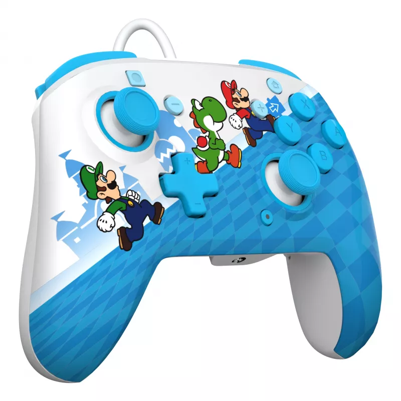 Gamepad PDP Mario Escape REMATCH Nintendo Switchile — juhtmega USB, D-pad, Kodu nupp, mitmevärviline