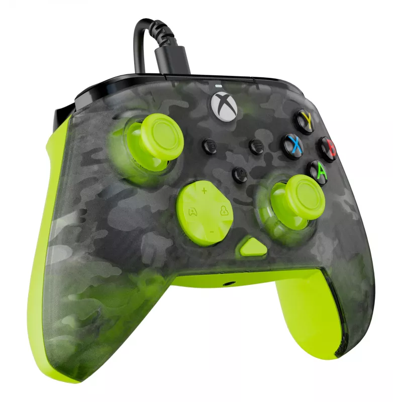 Gamepad Turtle Beach Rematch Core must hall tumehall kollane USB-juhtmega