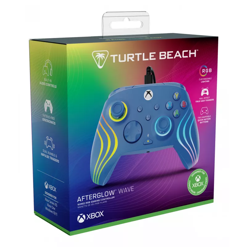 Gamepad Turtle Beach Afterglow Wave Blue USB PC Xbox Series S X