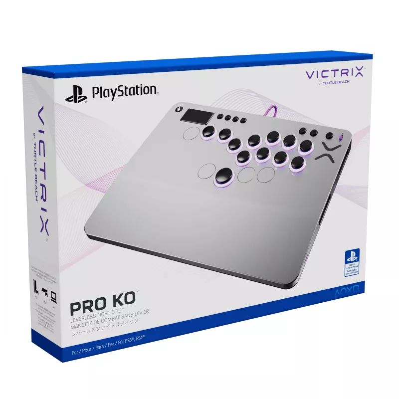 PDP Victrix Pro KO Leverless Fight Stick hall USB Fightstick PC, PlayStation 4, PlayStation 5