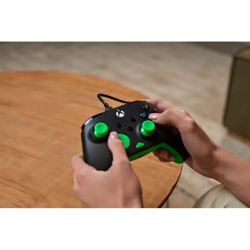 Mängupult Turtle Beach Rematch Core must roheline USB juhtmega PC Xbox