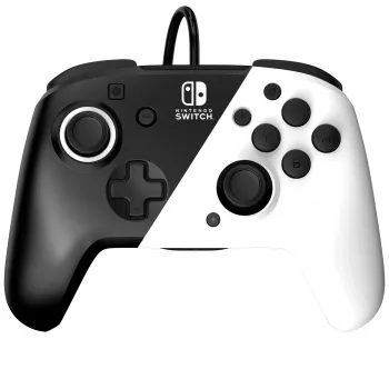 Mängupult PDP Faceoff Deluxe+ Audio Wired Controller Must & Valge