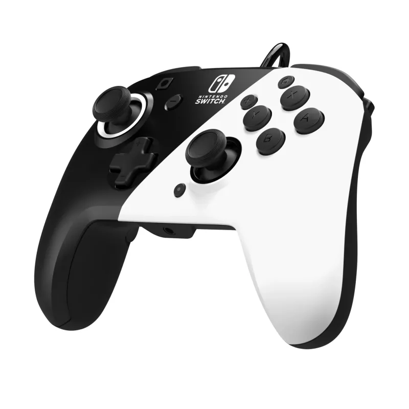 Mängupult PDP Faceoff Deluxe+ Audio Wired Controller Must & Valge