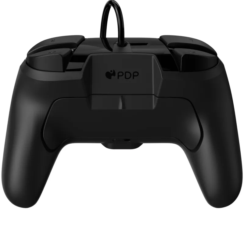 Mängupult PDP Faceoff Deluxe+ Audio Wired Controller Must & Valge