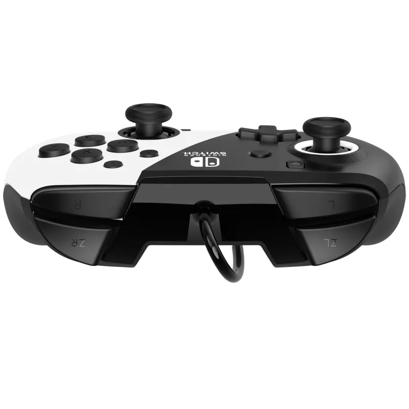 Mängupult PDP Faceoff Deluxe+ Audio Wired Controller Must & Valge