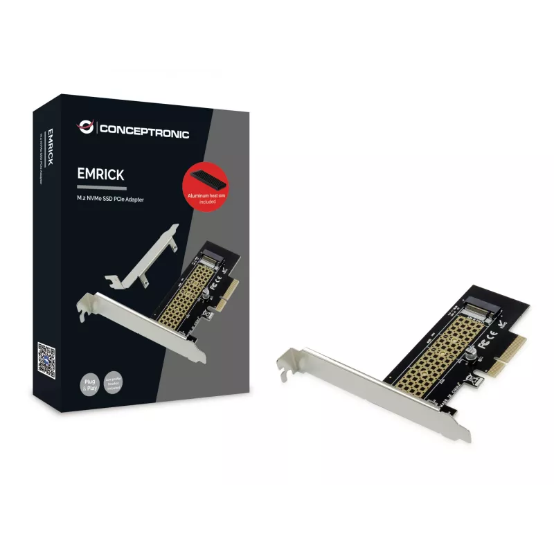 Conceptronic EMRICK M.2 NVMe SSD PCIe adapter