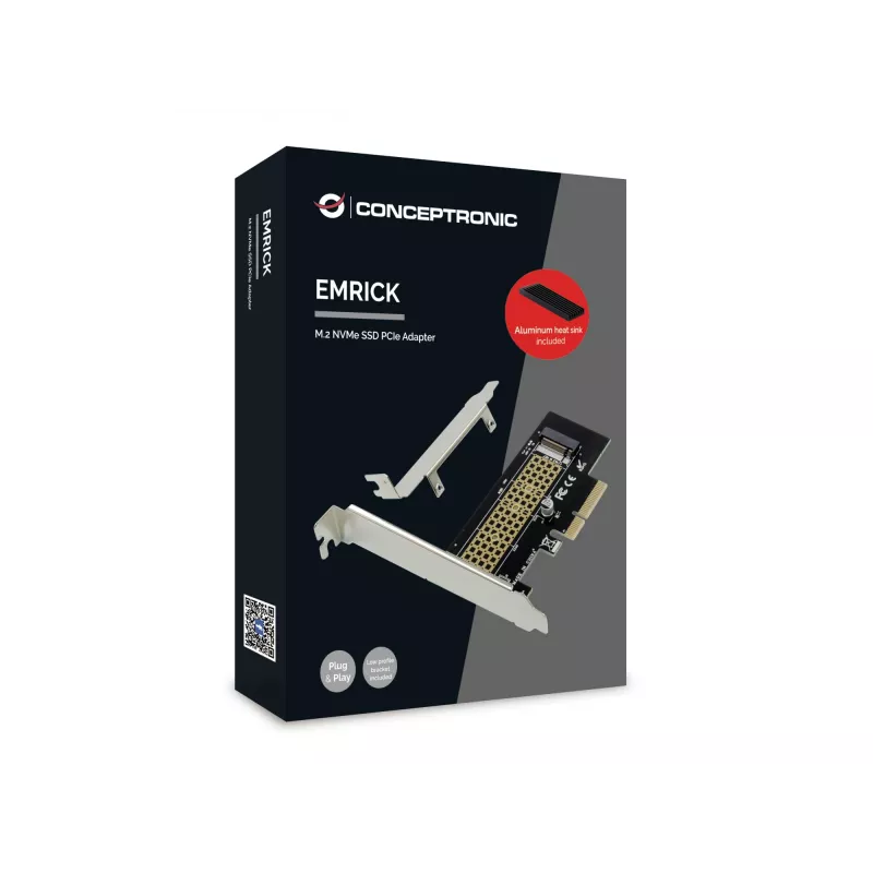 Conceptronic EMRICK M.2 NVMe SSD PCIe adapter