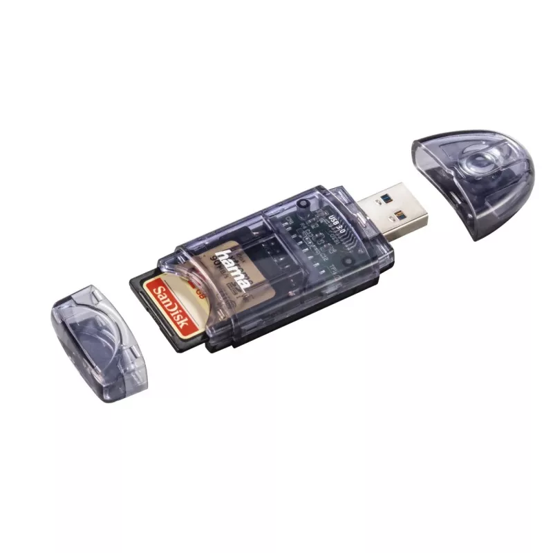 Hama USB 3.0-kaardilugeja, SD/micro SD, antratsiit