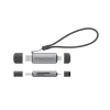 Conceptronic BIAN05G 2-in-1 USB 3.0 Dual Plug Card Reader, SD/MicroSD 3.0, UHS-I