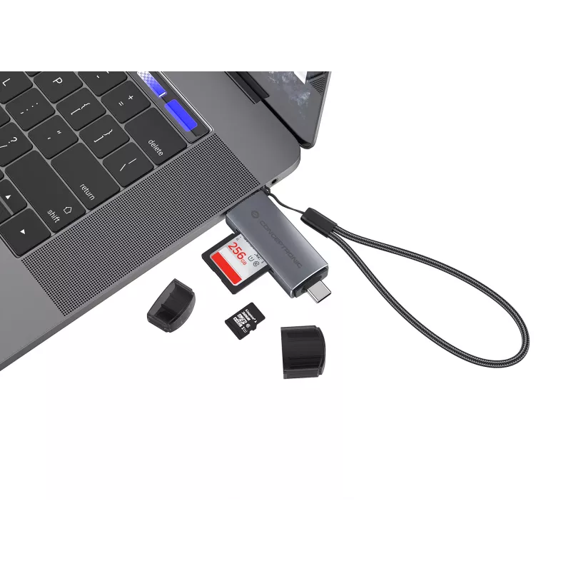 Conceptronic BIAN05G 2-in-1 USB 3.0 Dual Plug Card Reader, SD/MicroSD 3.0, UHS-I