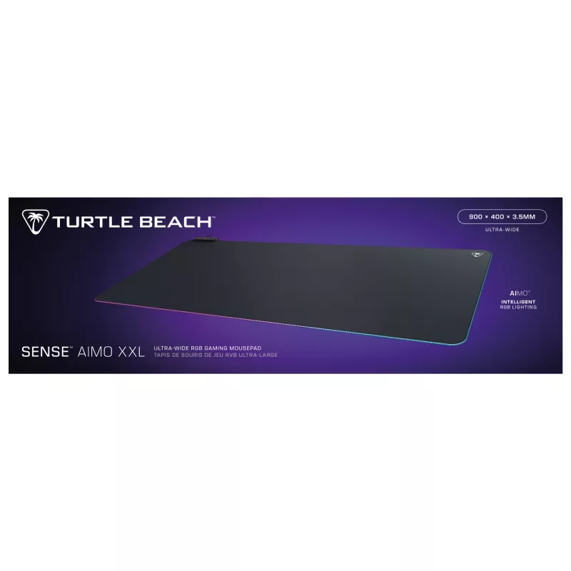 Turtle Beach Sense AIMO XXL ülilai arvutimängude hiirematt RGB-valgustusega