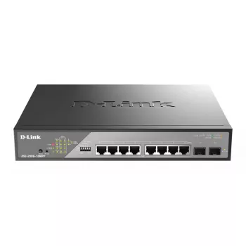 D-Link DSS-200G-10MPP võrgulüliti, hallatav L2, Gigabit Ethernet (10/100/1000), Power over Ethernet (PoE), 1U, must, hall