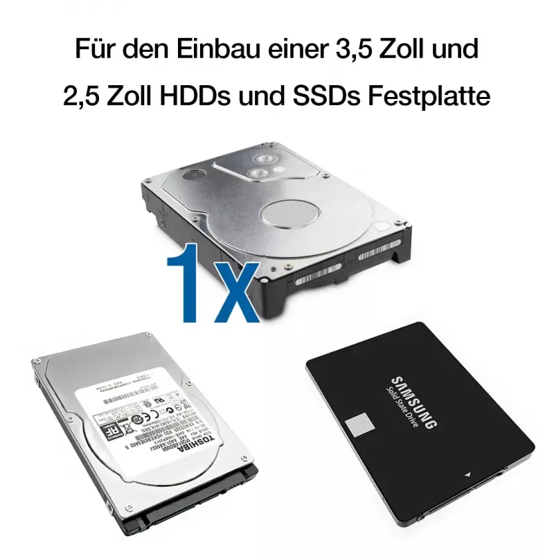 HDD-korpus Fantec DB-ALU31 Must 3,5 tolli
