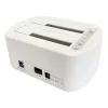 LC Power LC-DOCK-U3-VI - HDD / SSD Dockingstation - 2.5, 3.5 (6,4 cm, 8,9 cm) - 2 Sender/Kanal - SATA - USB 3,2 (Gen 2x1) - weiß, Eierschale (LC-DOCK-