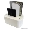 LC Power LC-DOCK-U3-VI - HDD / SSD Dockingstation - 2.5, 3.5 (6,4 cm, 8,9 cm) - 2 Sender/Kanal - SATA - USB 3,2 (Gen 2x1) - weiß, Eierschale (LC-DOCK-