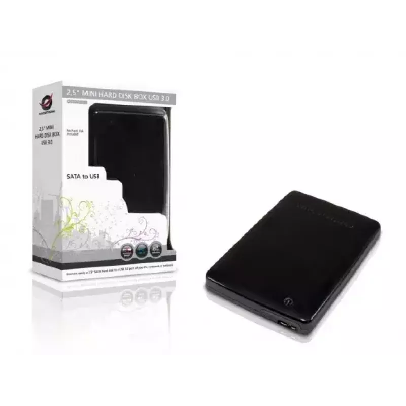 Kõvakettakorpus Conceptronic CHD2MUSB3B Mini USB 3.0