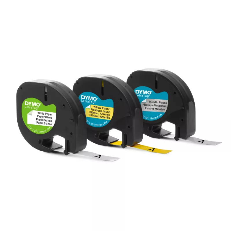 DYMO LetraTag silditeip, assortii, 3 tk pakend