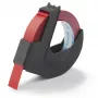 DYMO autentne reljeeﬁrketi lint | 9 mm x 3 m rull | valge trükk punasel | isekleepuv | reljeeﬁrketi valmistajatele | 1 tk