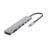Conceptronic DONN28G 7-in-1 USB 3.2 Gen 1 dokkimisjaam, 4K60Hz HDMI, USB-A 5Gbps x 2, USB-C 5Gbps, SD, TF/MicroSD, 100W USB PD