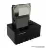 LC Power LC-DOCK-U3-HUB - HDD-Dockingstation mit Netzanzeige, 3-Port-USB-Hub, Ein/Aus-Schalter, Klon-Funktion Schächte: 2 - 2.5 / 3.5 gemeinsam genutz