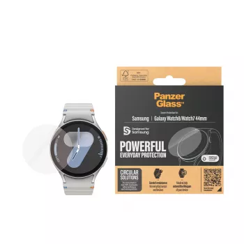 PanzerGlass ® Ekraanikaitse Samsung Galaxy Watch8 | Watch7 44mm | Ülilai sobivus