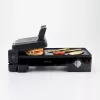 Ariete 1916 Multi Grill 3 in 1 - Elektriline grill, BBQ, sile ja ribiline plaat - 180° avamine - Reguleeritav termostaat - 2400 W - Must