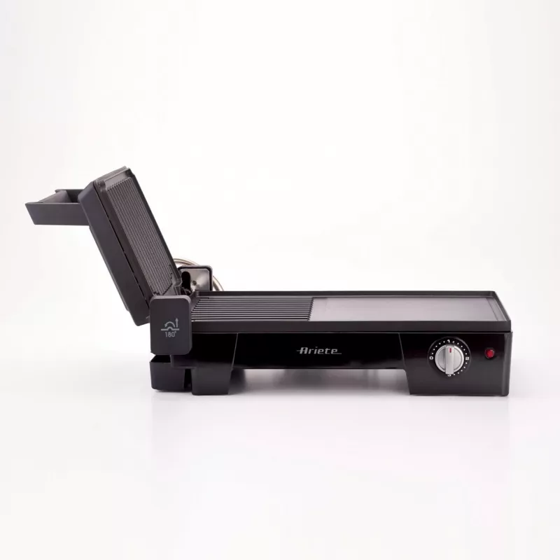 Ariete 1916 Multi Grill 3 in 1 - Elektriline grill, BBQ, sile ja ribiline plaat - 180° avamine - Reguleeritav termostaat - 2400 W - Must