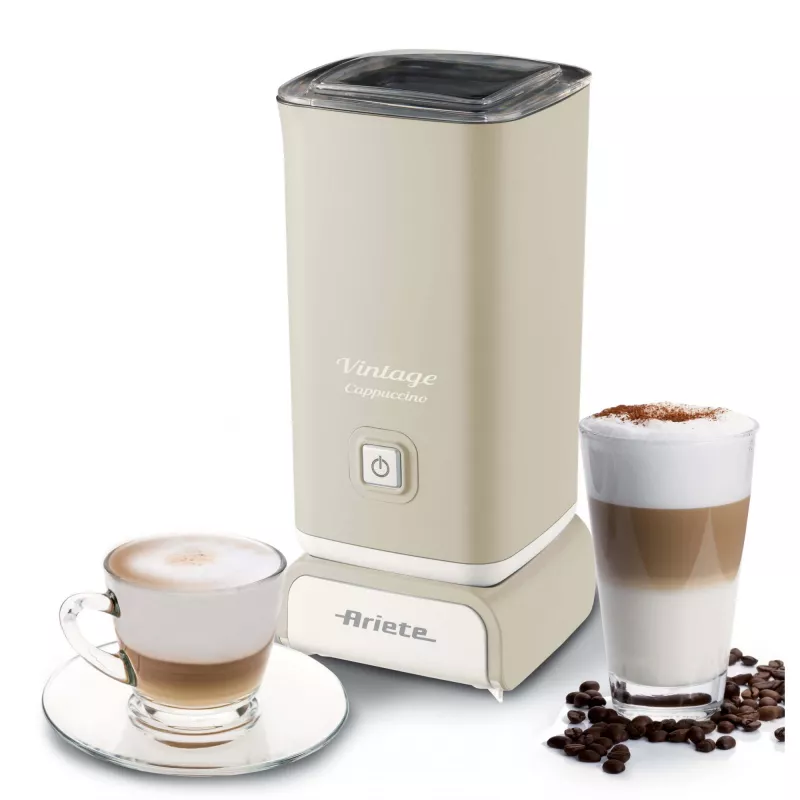 Ariete 2878 Vintage Piimavaht Cappuccino, Tee, Kuuma ja Külma Šokolaadi, Kiirjookide jaoks, 500 W, Pastellhelebeež