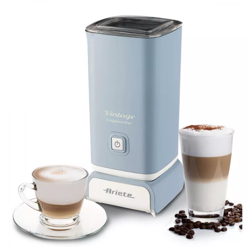 Ariete 2878 Vintage piimavaht, cappuccino, tee, kuuma ja külma šokolaadi ning kiirjookide jaoks, 500 W, pastelsinine värv