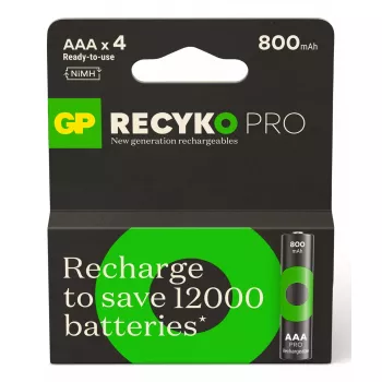Laetav aku GP patareid ReCyko Pro GPRCP80AAA174C4 AAA NiMH 14g