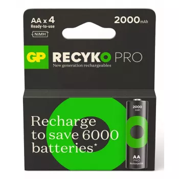 Taaslaetav aku GP patareid ReCyko Pro GPRCP200AA167C4 AA NiMH 30g