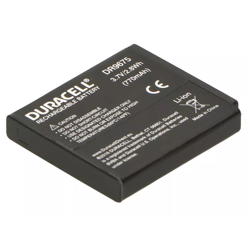 Duracell Camera aku - replaces Pentax D-LI68 aku