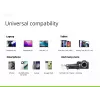 Conceptronic 3-pordiline 67 W GaN USB PD laadija koos USB-C laadimiskaabliga, USB-C x 2, USB-A x 1, QC 3.0, PPS