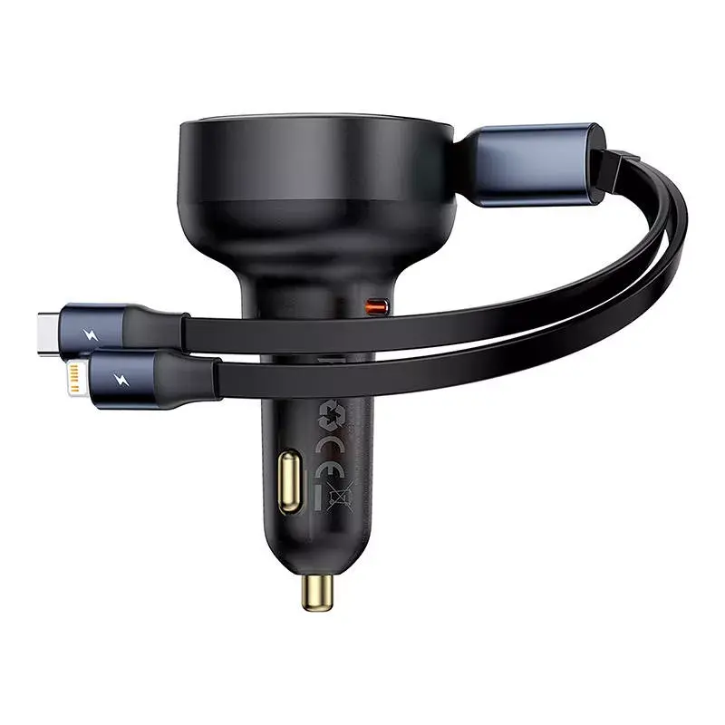 Baseus Enjoyment Pro 60W autolaadija USB-kaabliga