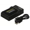 Duracell Digital Camera Battery Charger, USB, siseaku laadija, Sony NP-FP50, 70, 90, 51, 71, 91, must, 5 V, 5 V