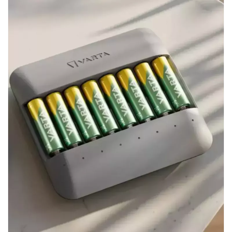 Akulaadija Varta Eco Charger Multi — USB, NiMH AA/AAA, laadib kuni 8 akut (2100 mAh, 1 h), hall