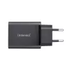 Toiteadapter Intenso W65ACC USB-A ja USB-C portidega, must