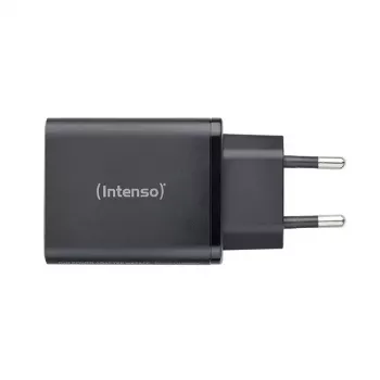 Toiteadapter Intenso W65ACC USB-A ja USB-C portidega, must
