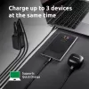 Toiteadapter Intenso W65ACC USB-A ja USB-C portidega, must