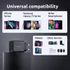 Toiteadapter Intenso W65ACC USB-A ja USB-C portidega, must